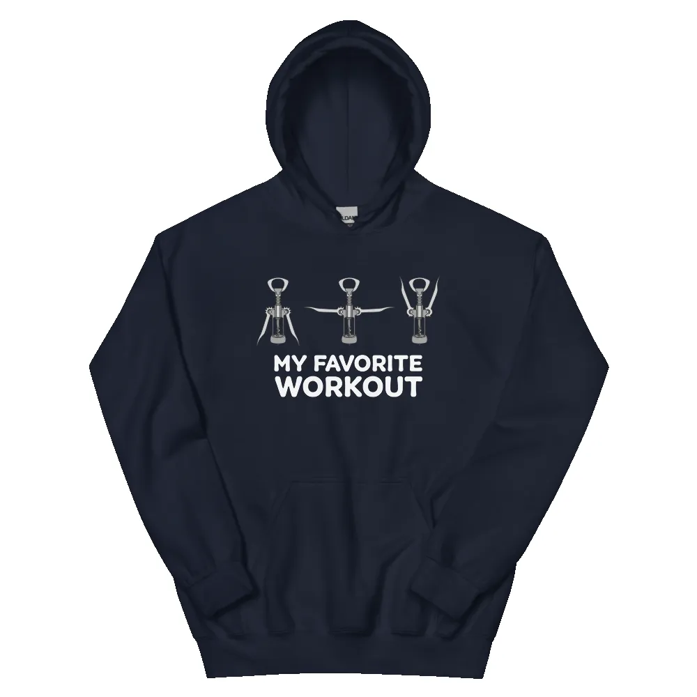 MY FAVORITE WORKOUT UNISEX HOODIE sold by Flex Living product image thumbnail 2
