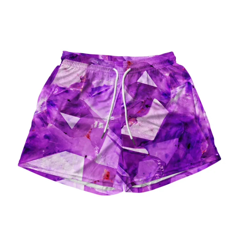 Basic Mesh Short - Amethyst Violet sold by Flex Living