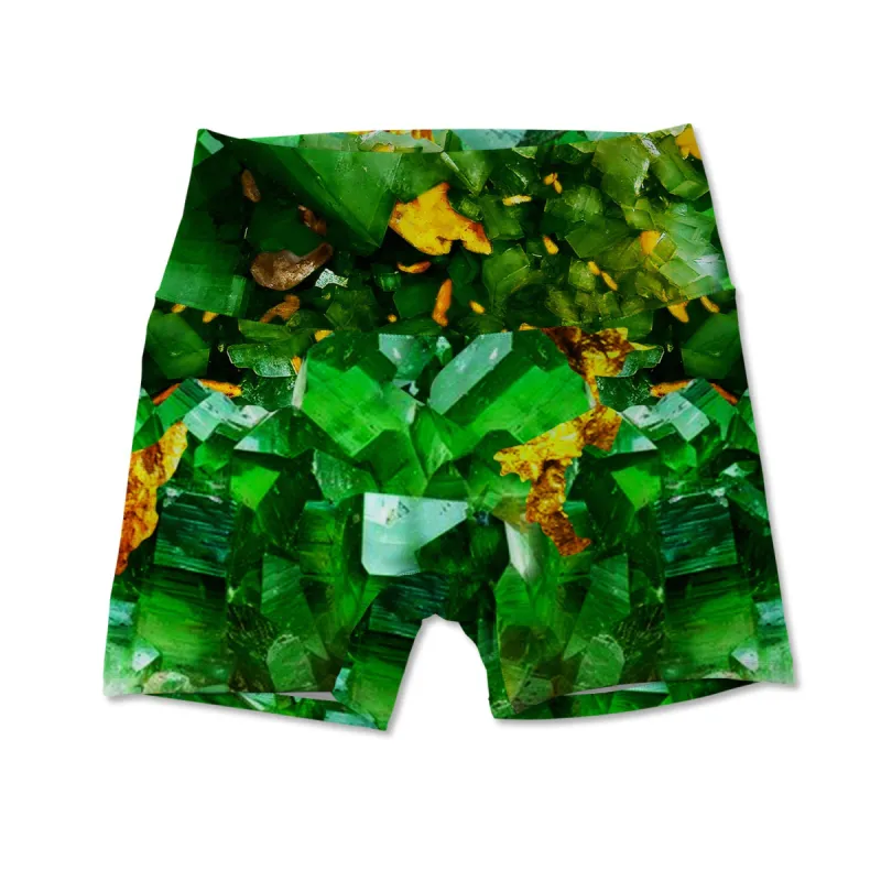 Printed Active Short - Emerald And Gold sold by Flex Living