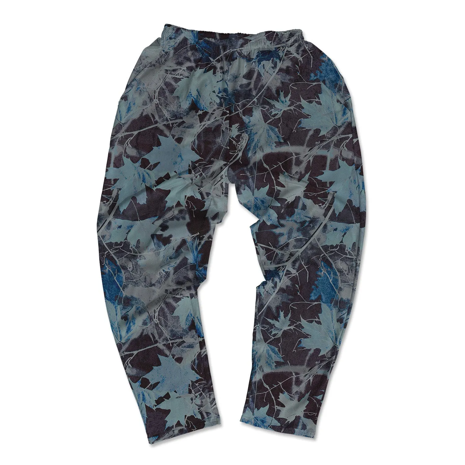 Muscle Pants - Blue & Black Maple Leaves sold by Flex Living