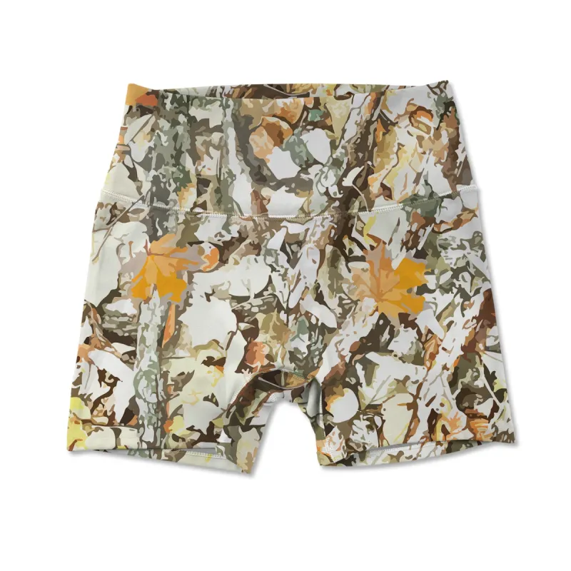 Printed Active Short - Maple Branches sold by Flex Living