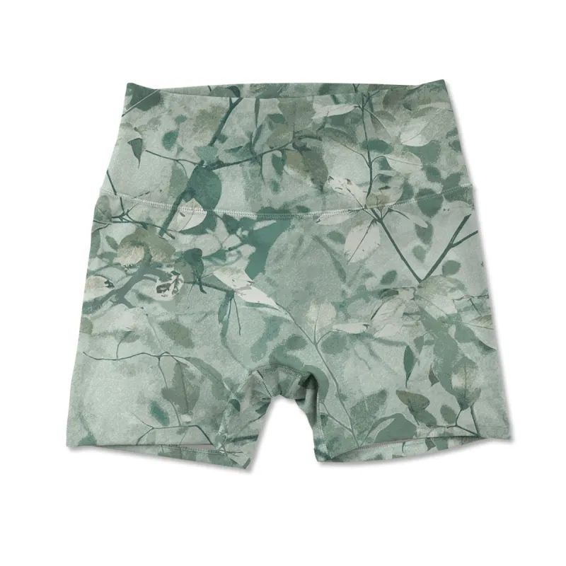 Printed Active Short - Green Leaves sold by Flex Living