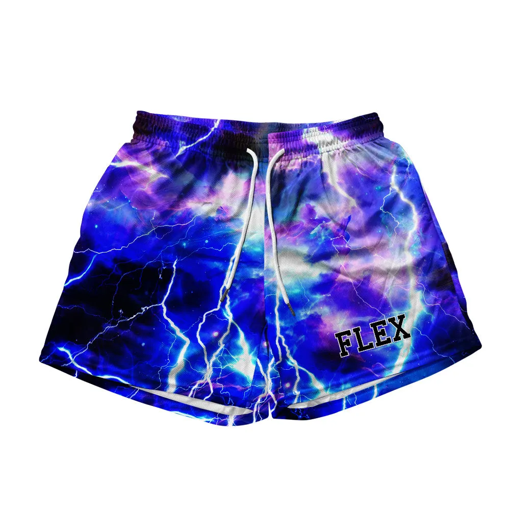 Basic Mesh Short - Blue Lightning sold by Flex Living