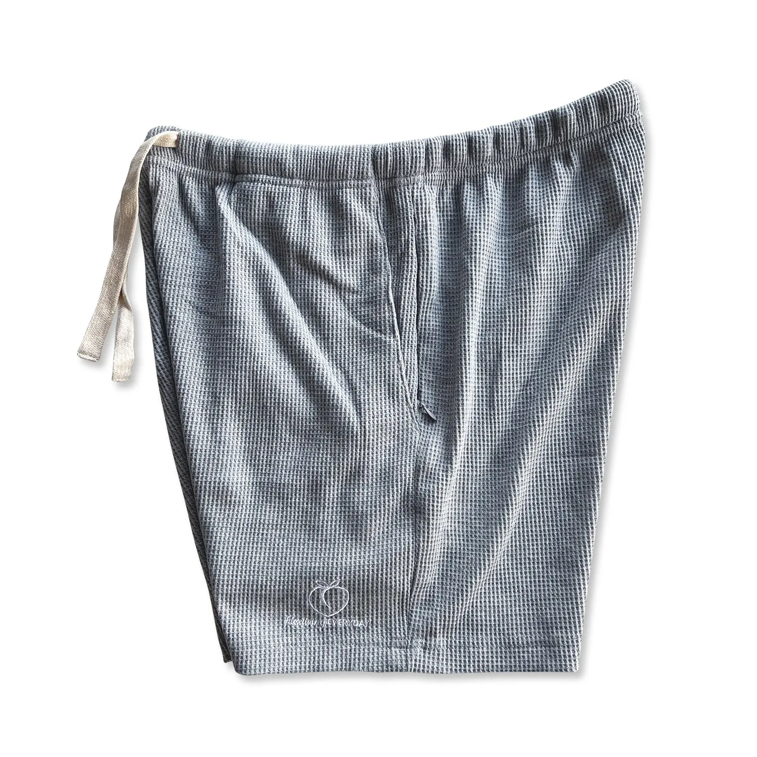 Men's Waffle Lounge Shorts - Gray sold by Flex Living product image thumbnail 3