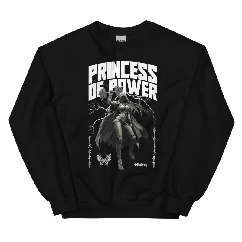 Princess Of Power Unisex Sweatshirt made by Flex Living