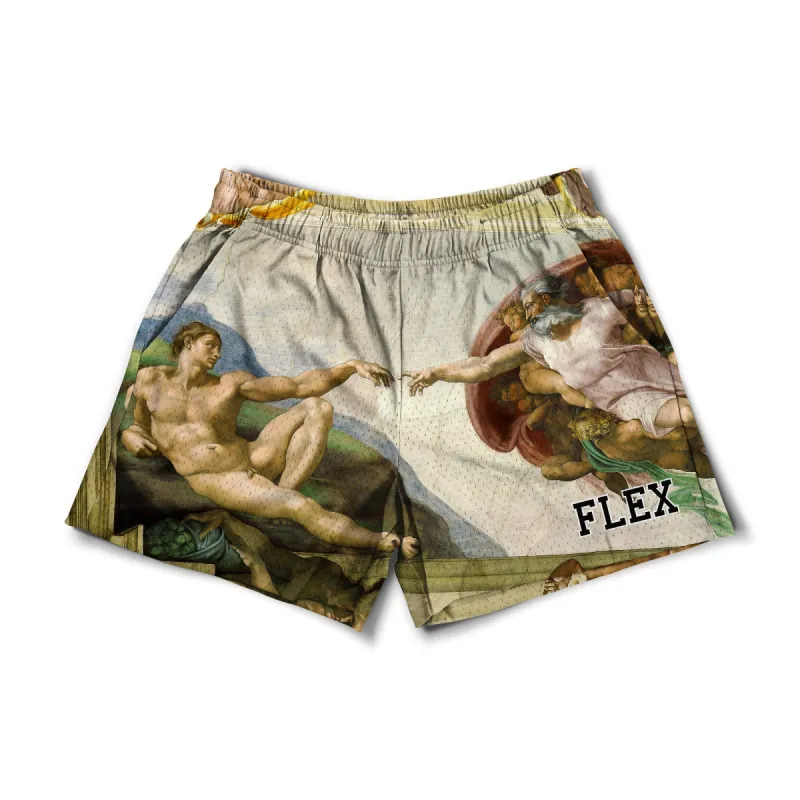 Mesh Flex Shorts 5" - Creation Of Adam sold by Flex Living