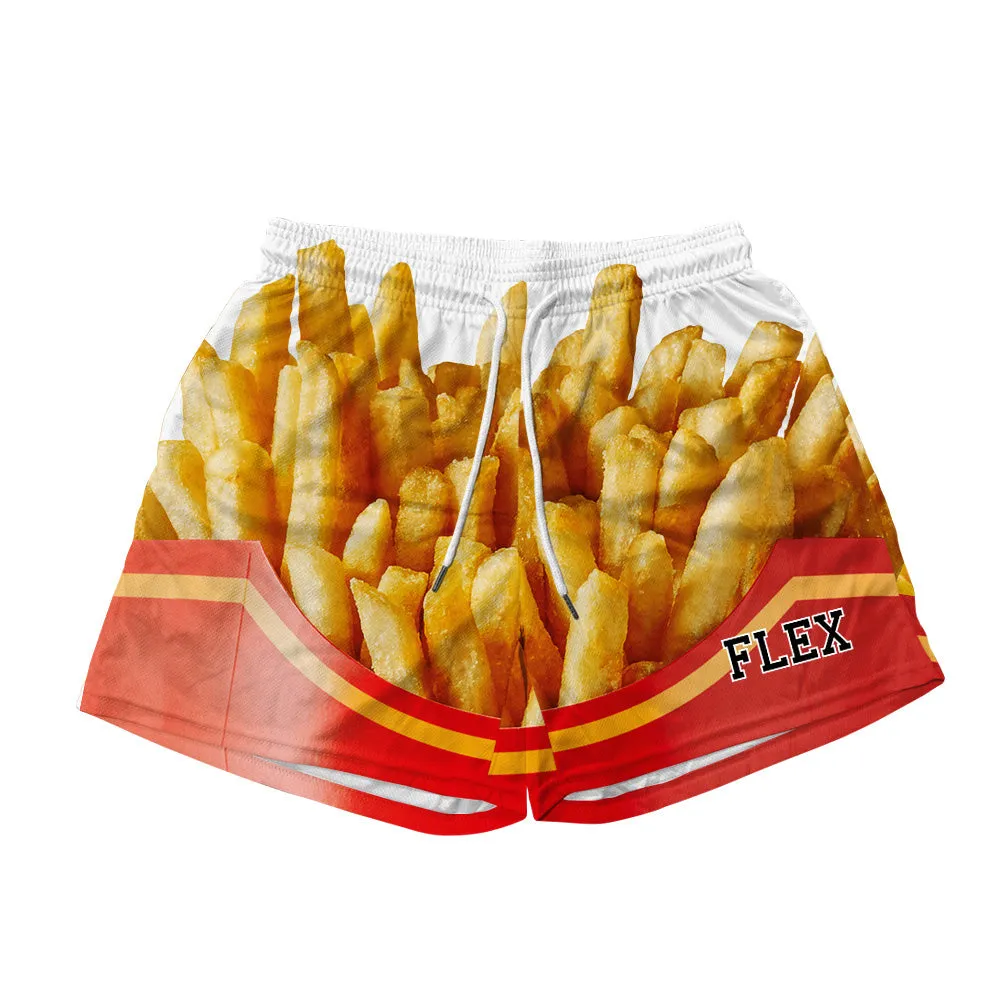 Basic Mesh Short - French Fries sold by Flex Living
