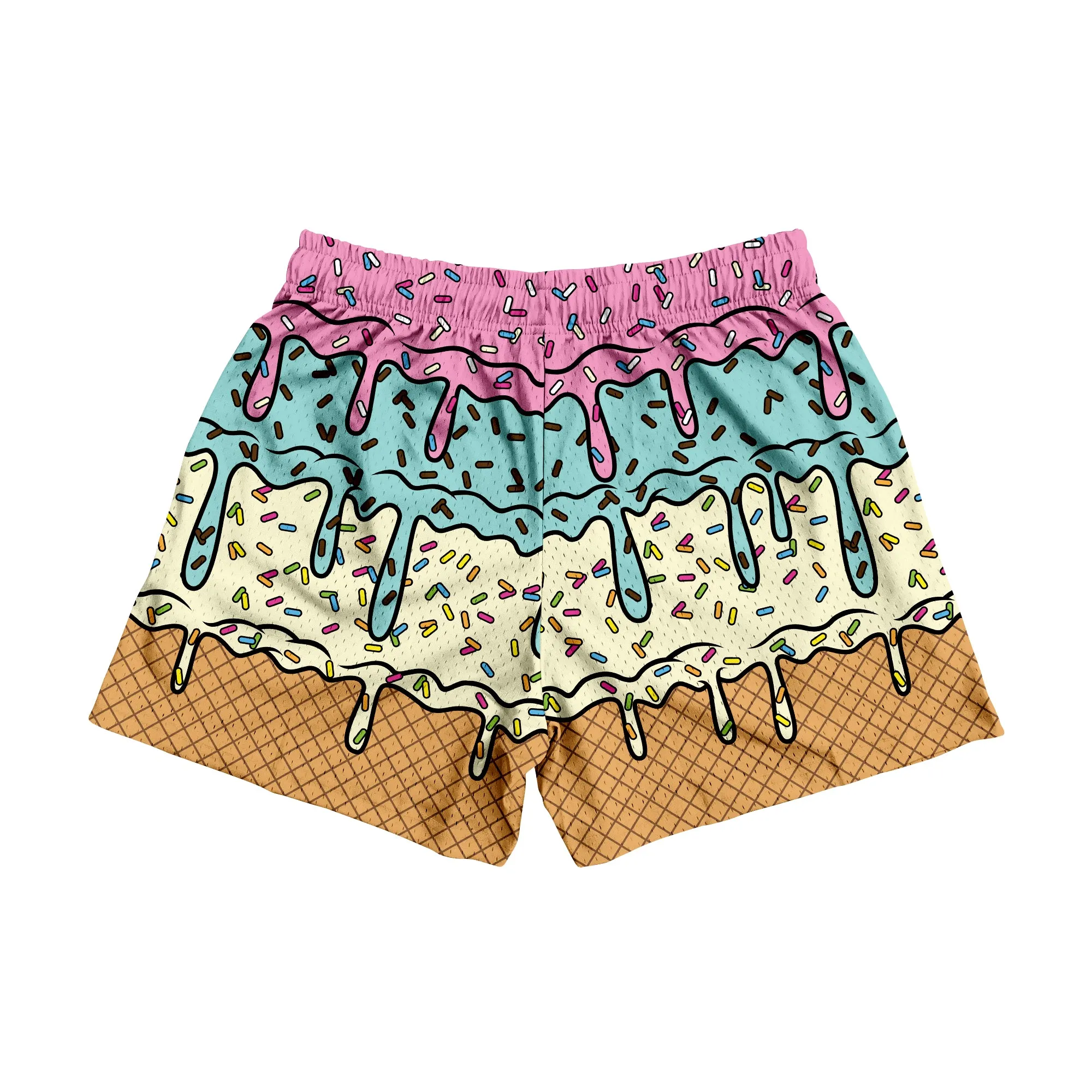 Mesh Flex Shorts 5" - Ice Cream Drip sold by Flex Living product image thumbnail 4