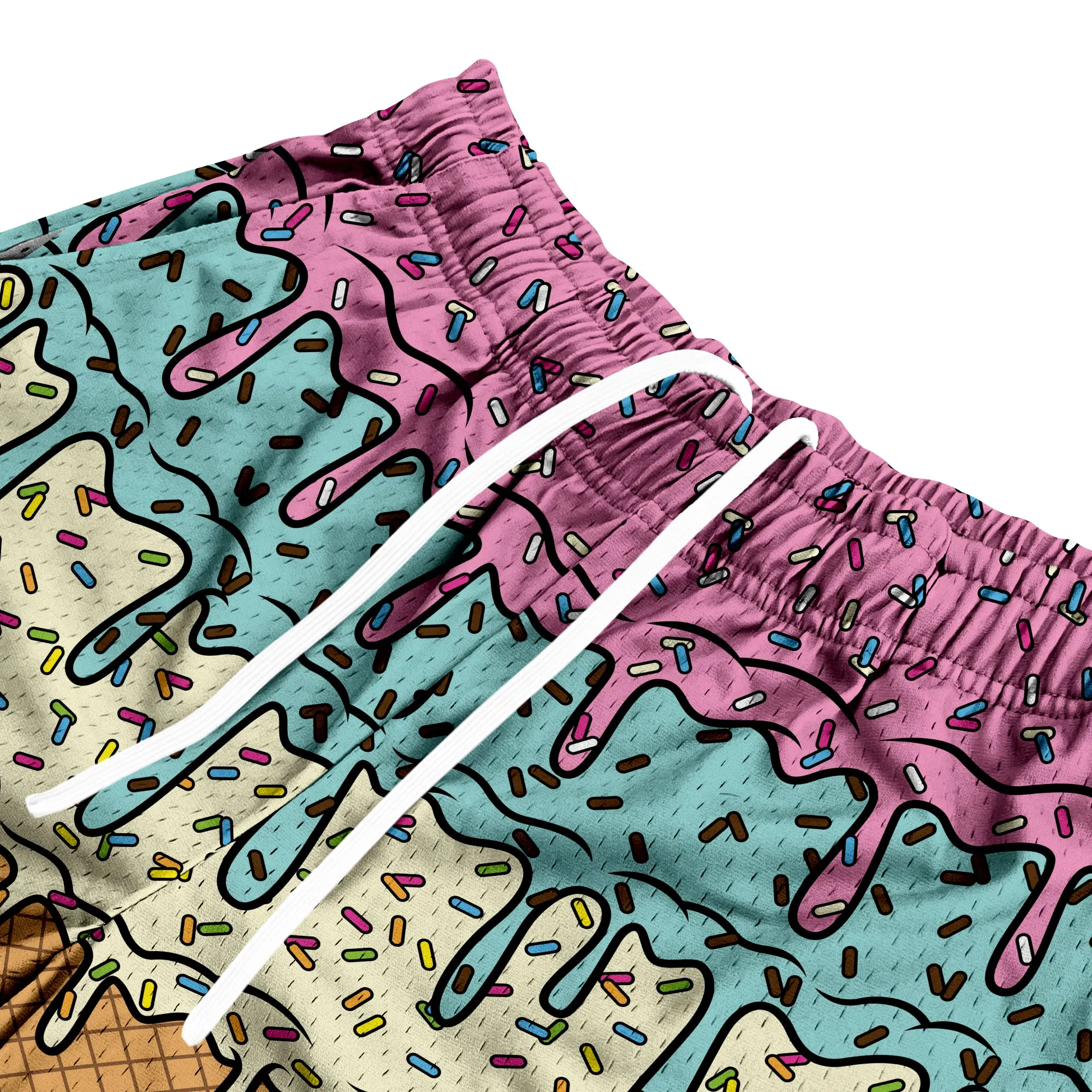 Mesh Flex Shorts 5" - Ice Cream Drip sold by Flex Living product image thumbnail 2