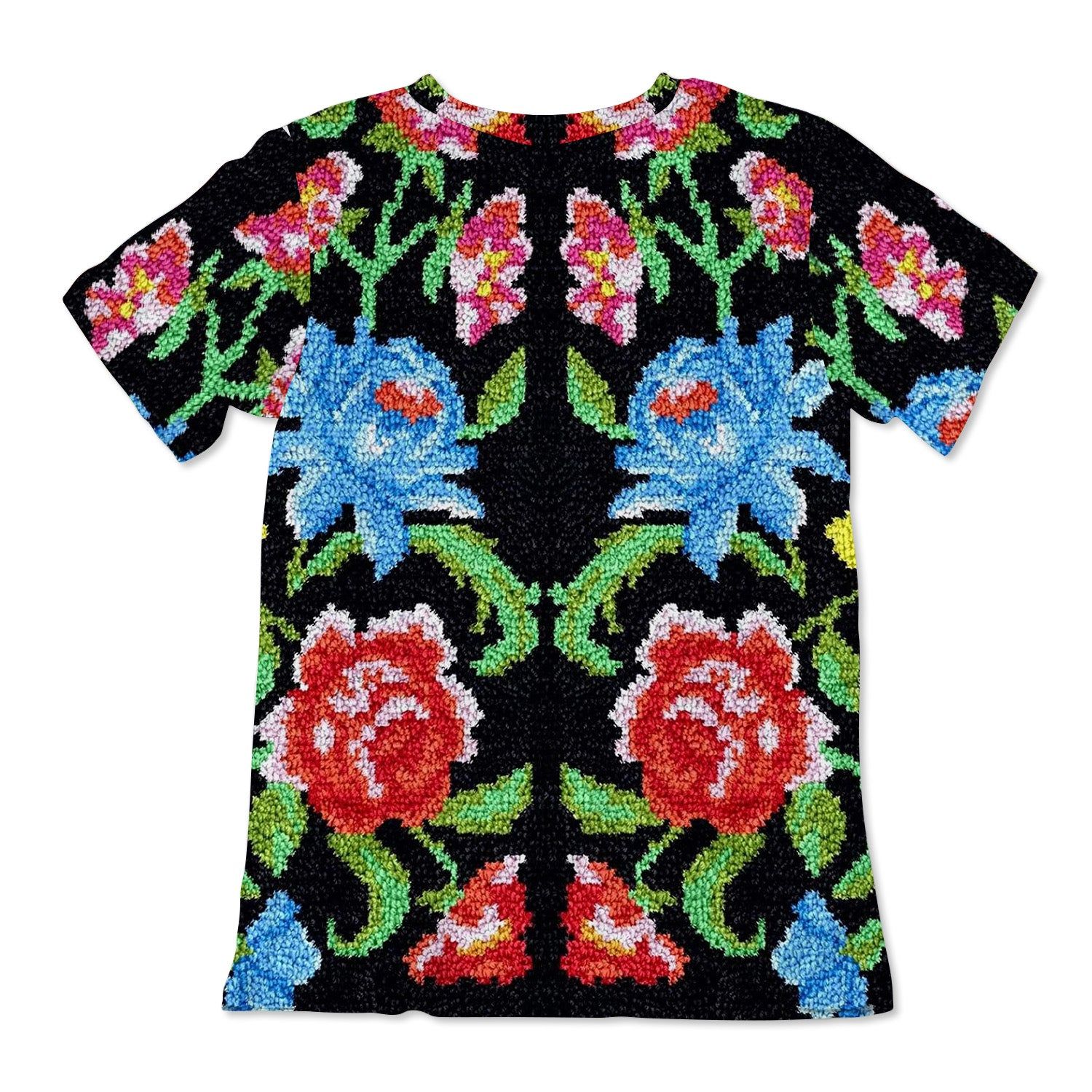 Unisex Cotton Tee - Diamond Crochet Pattern sold by Flex Living product image thumbnail 2