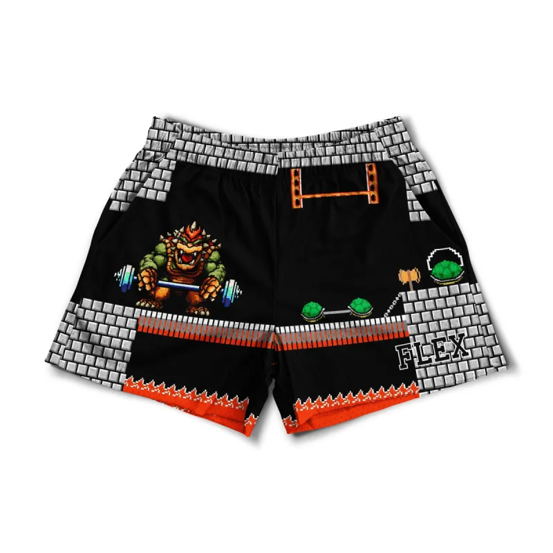 Mesh Flex Shorts 5" - Bowser Gym sold by Flex Living
