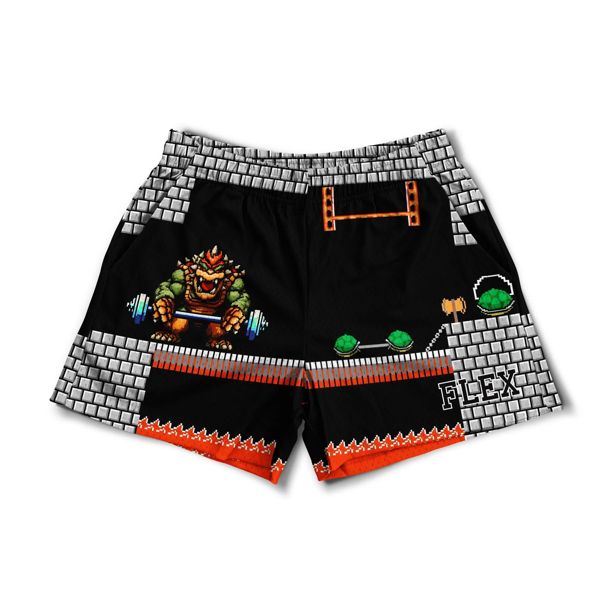 Mesh Flex Shorts 5" - Bowser Gym sold by Flex Living