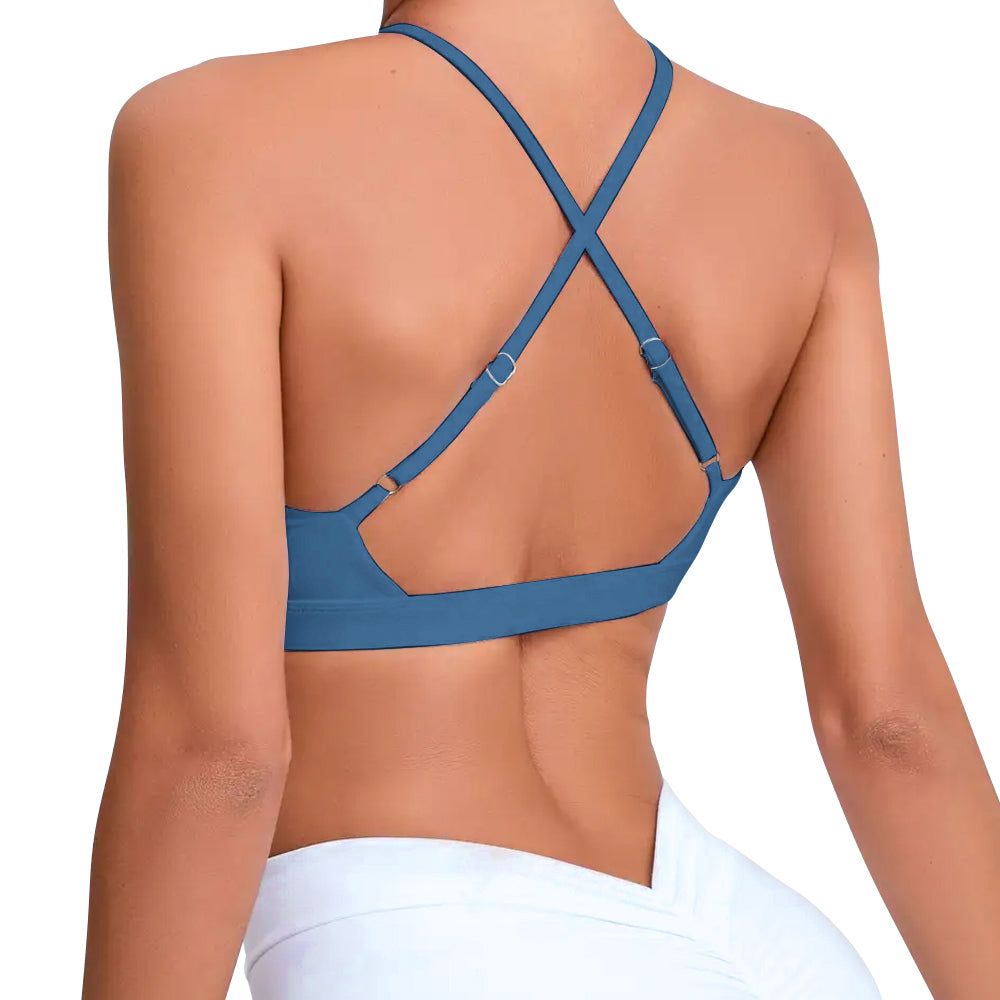 Halter Strap Bra - Blue sold by Flex Living product image thumbnail 2