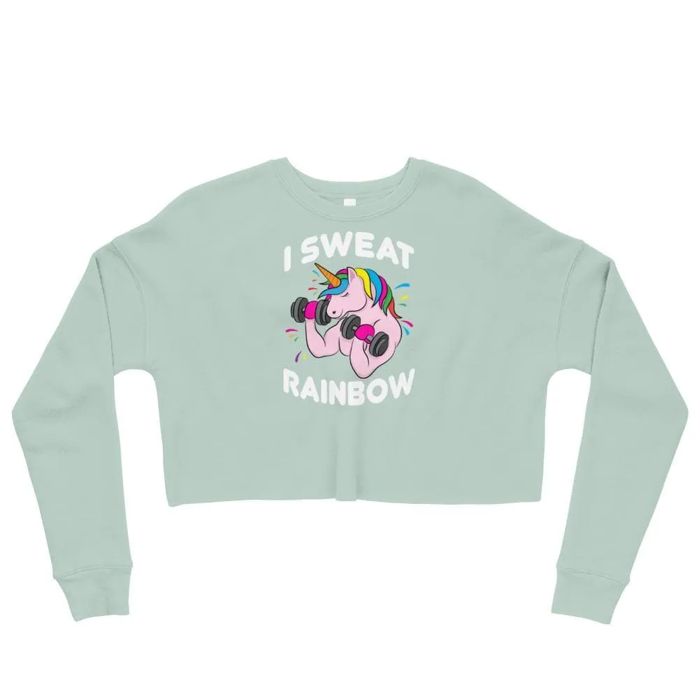 I Sweat Rainbow Crop Sweatshirt sold by Flex Living product image thumbnail 3
