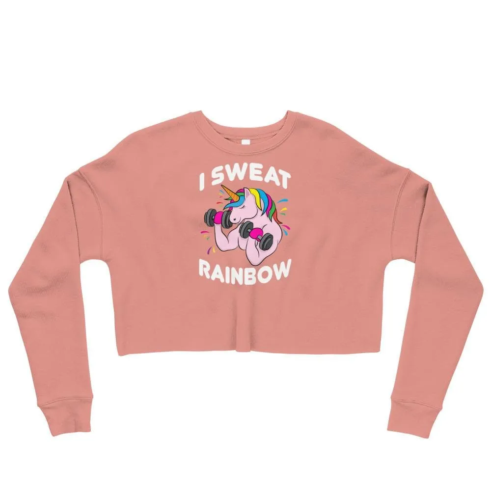 I Sweat Rainbow Crop Sweatshirt sold by Flex Living product image thumbnail 2