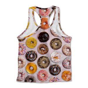 Printed Jersey Tank - Doughnuts sold by Flex Living