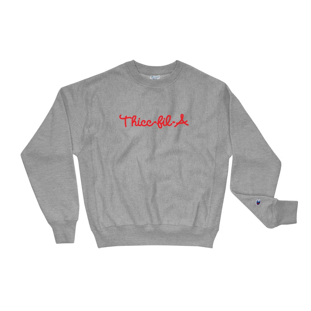 Thicc Fil A Champion Sweatshirt sold by Flex Living product image thumbnail 2