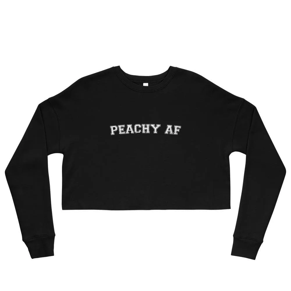 Peachy AF Crop Sweatshirt sold by Flex Living