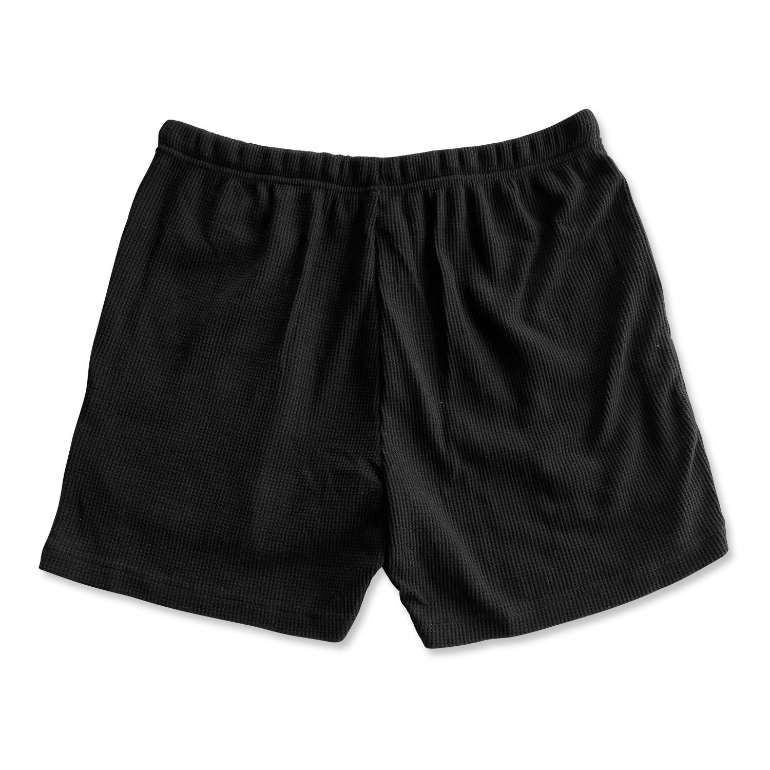 Men's Waffle Lounge Shorts - Black sold by Flex Living product image thumbnail 2