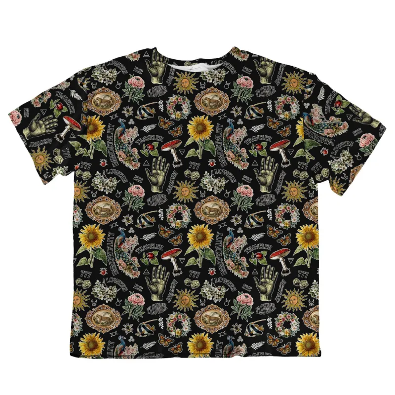 Unisex Oversized Tee - Black Retro Magic sold by Flex Living