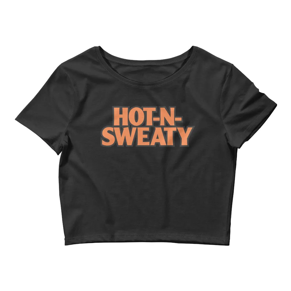Hot N Sweaty Crop Tee sold by Flex Living