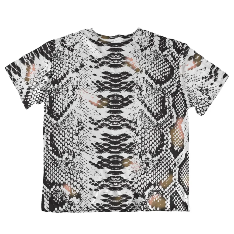Unisex Oversized Tee - Snake Skin sold by Flex Living