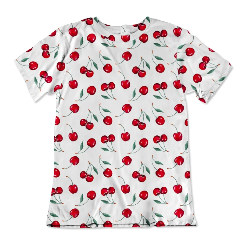 Cotton Unisex Tee - Cherries sold by Flex Living