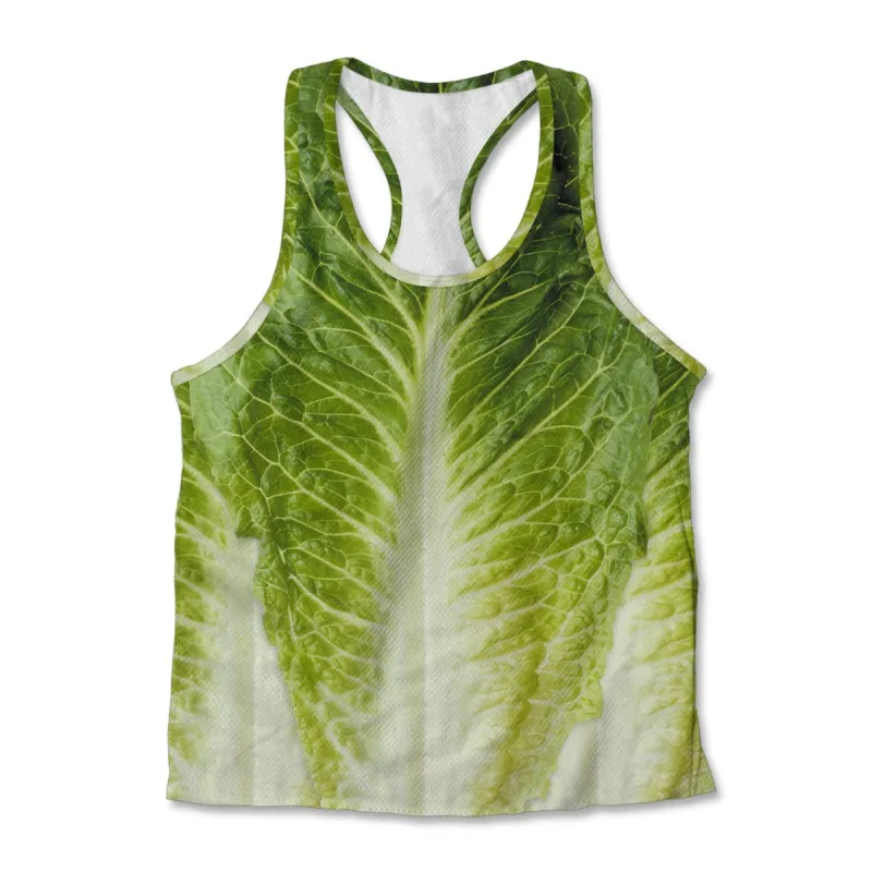 Printed Jersey Tank - Lettuce sold by Flex Living