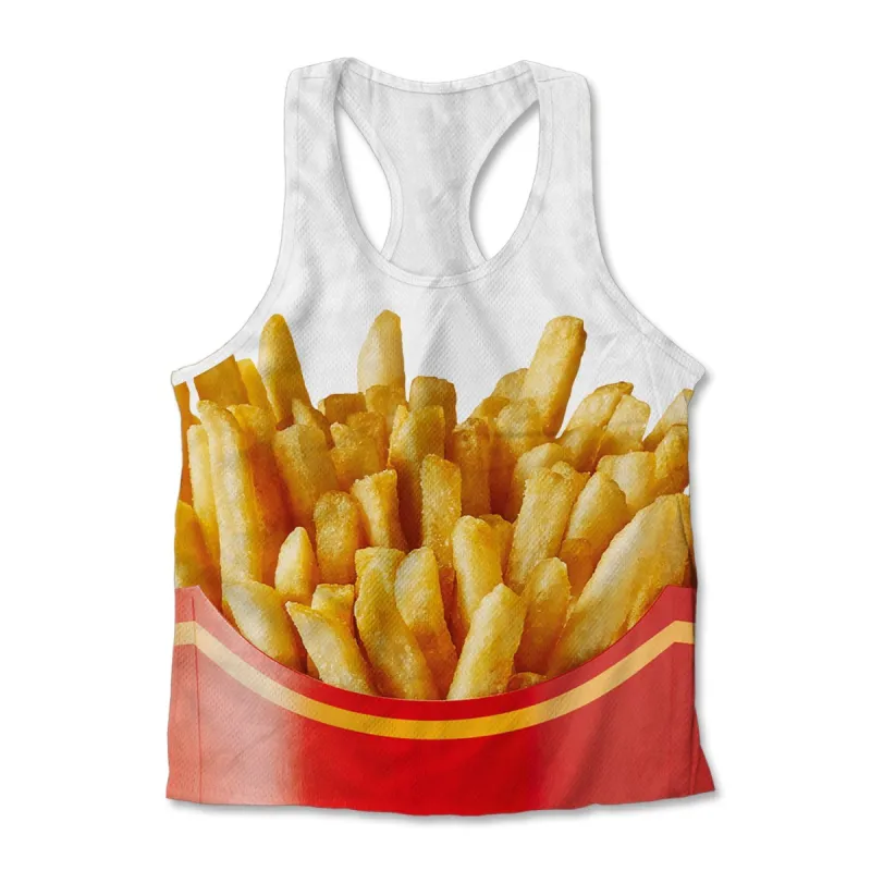Printed Jersey Tank - Fries sold by Flex Living