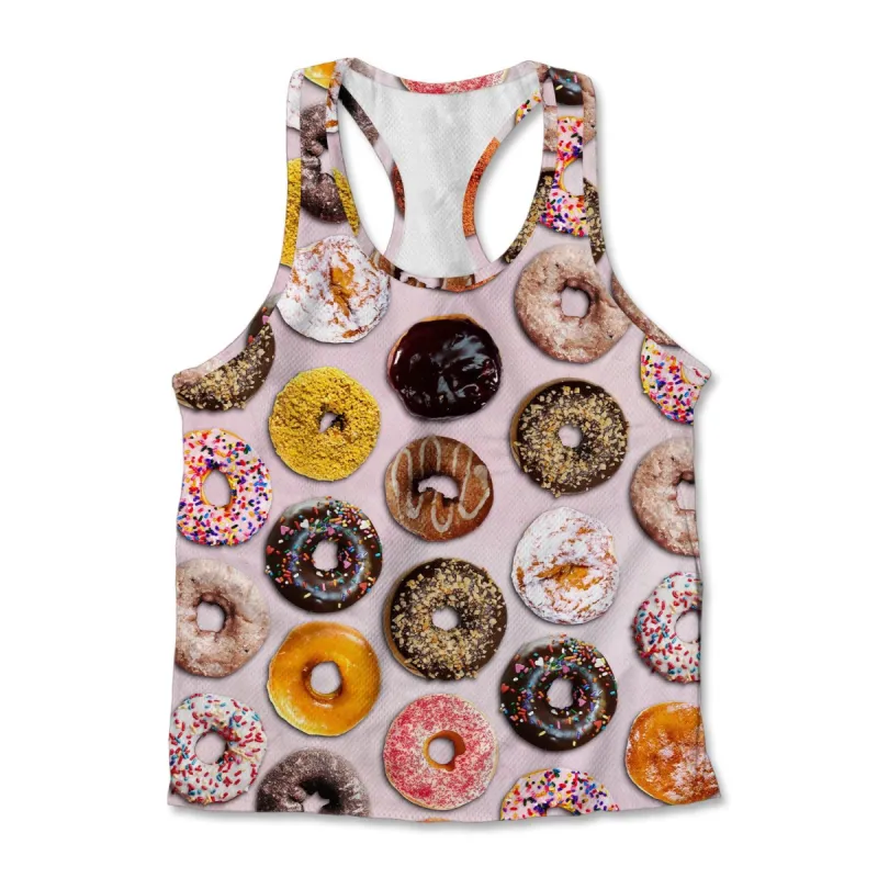 Printed Jersey Tank - Doughnuts sold by Flex Living