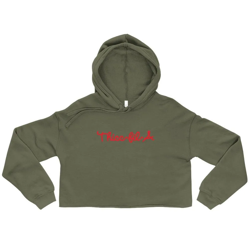 Thicc Fil A Crop Hoodie sold by Flex Living product image thumbnail 3