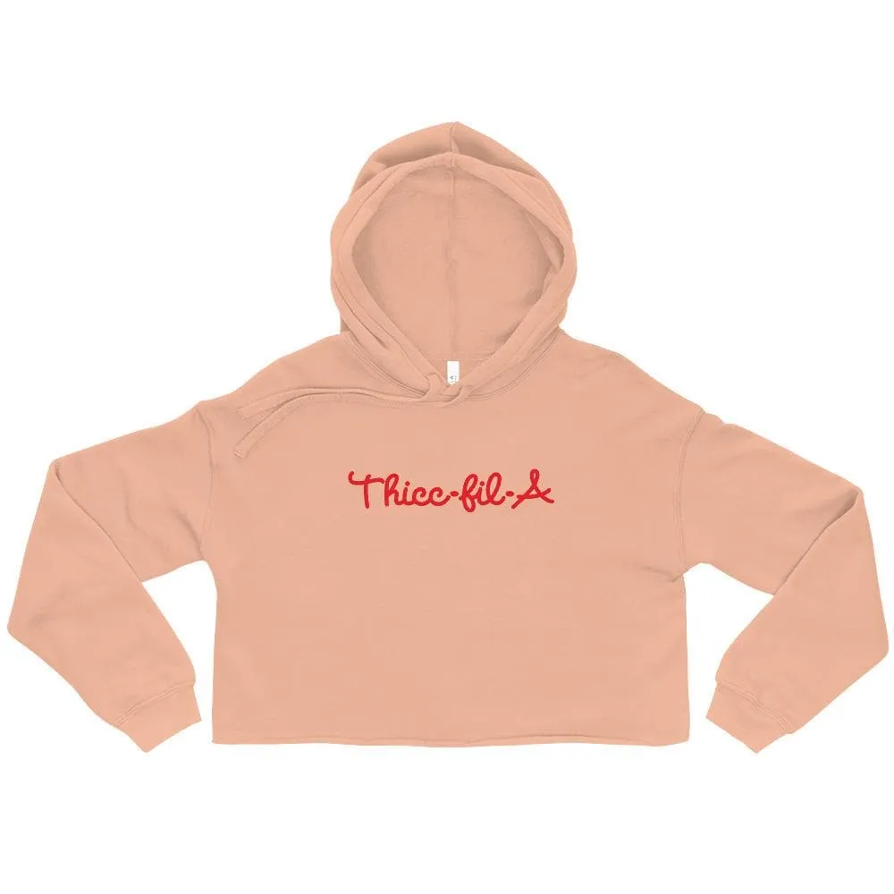 Thicc Fil A Crop Hoodie sold by Flex Living product image thumbnail 2