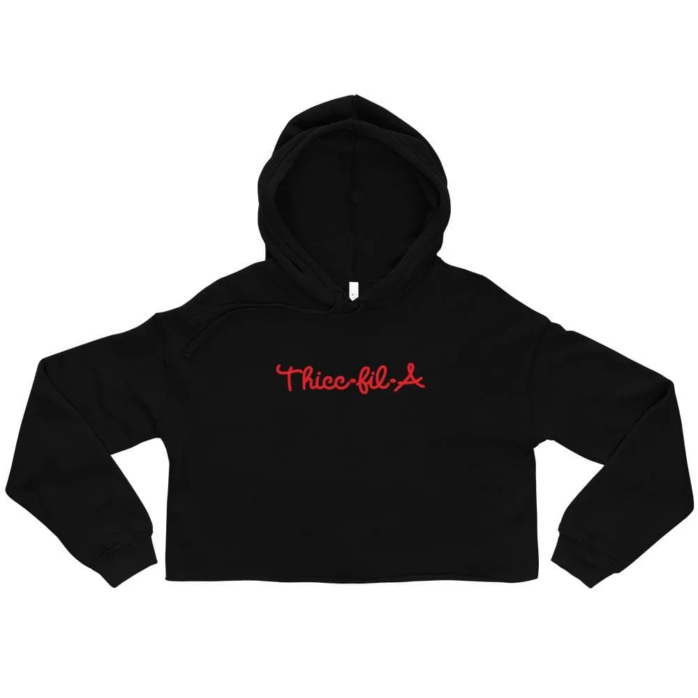 Thicc Fil A Crop Hoodie sold by Flex Living