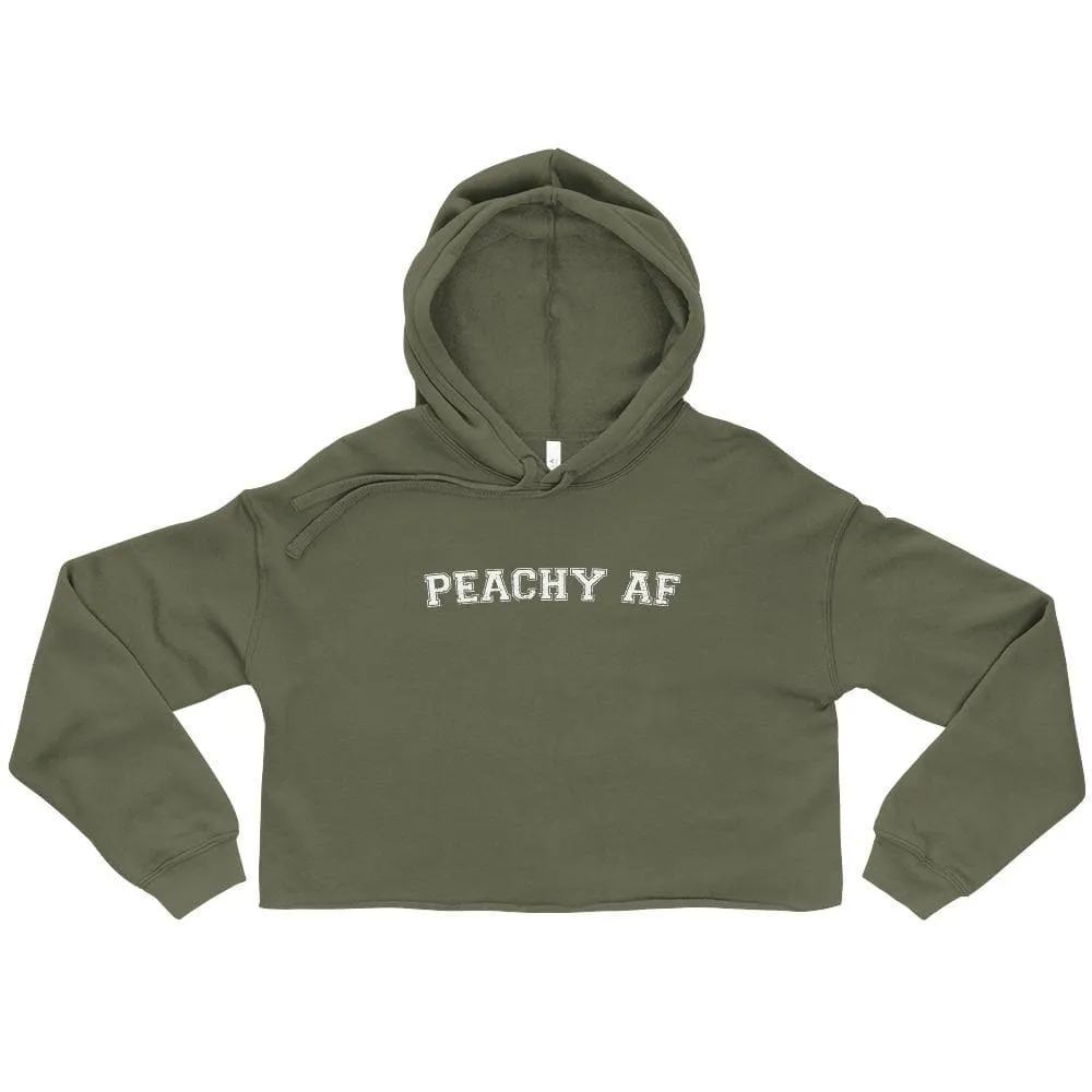 Peachy AF Crop Hoodie sold by Flex Living