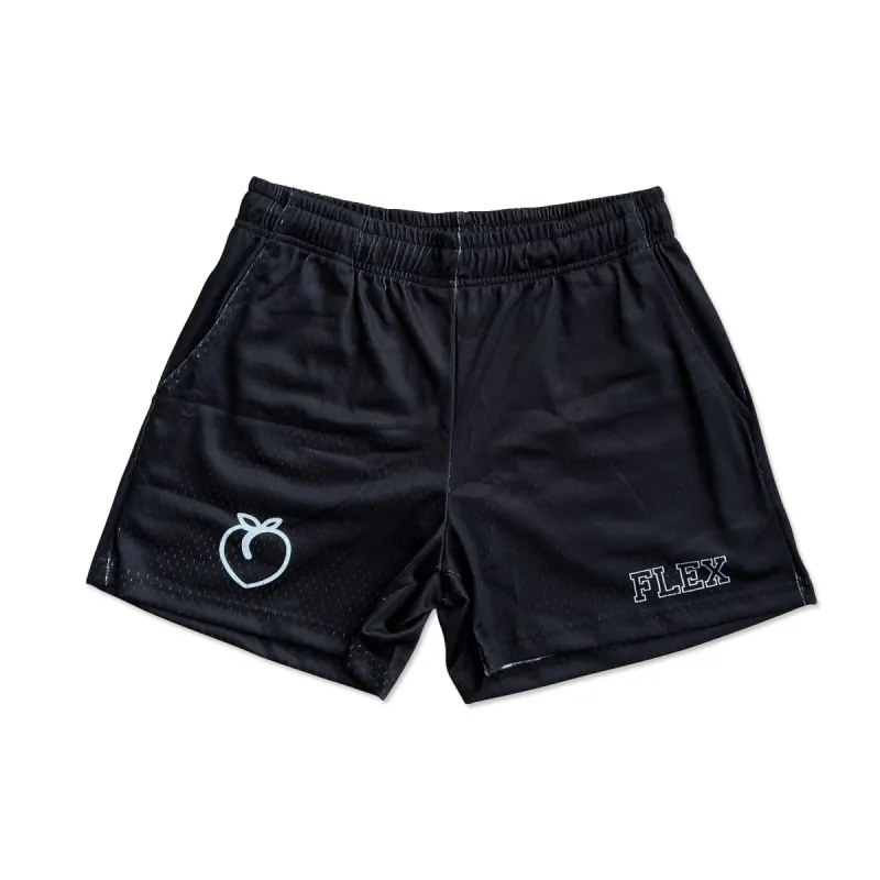 Mesh Flex Shorts 5" - Black sold by Flex Living