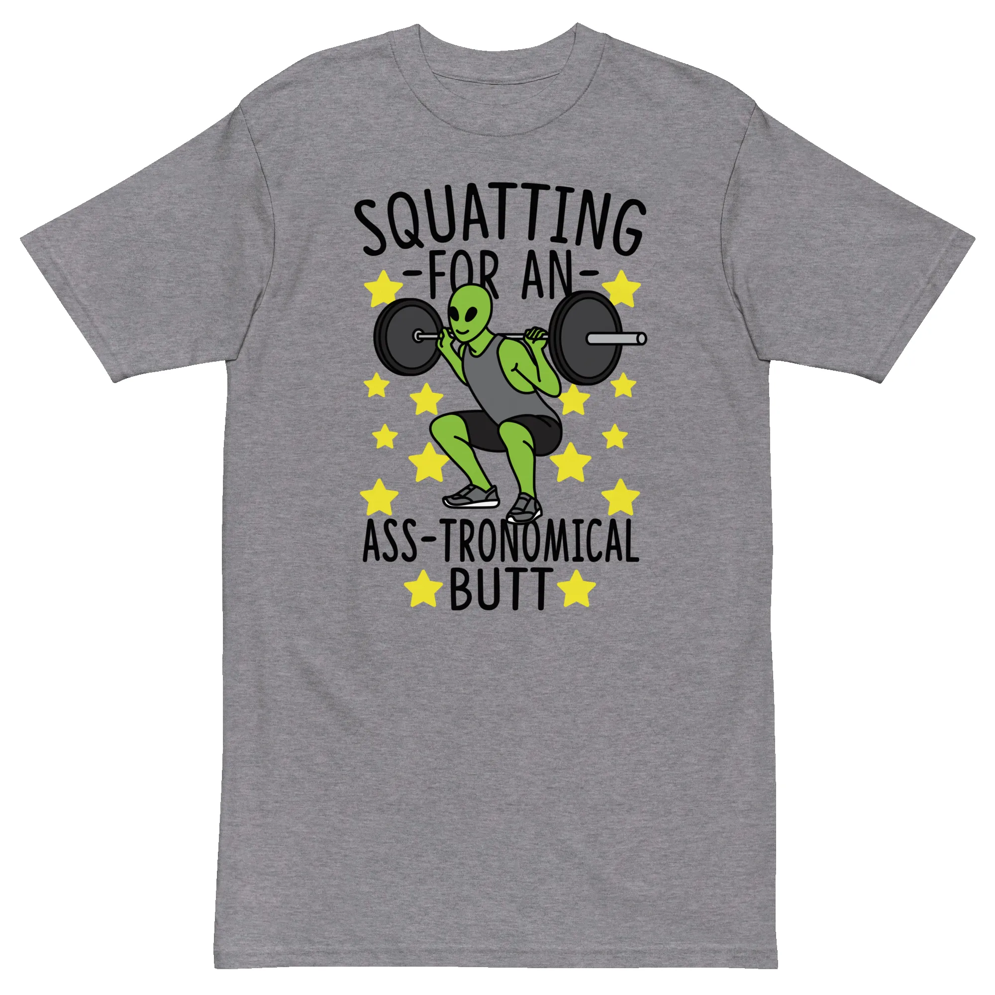 Squatting For An Ass-tronomical Butt Premium Graphic Shirt sold by Flex Living product image thumbnail 4