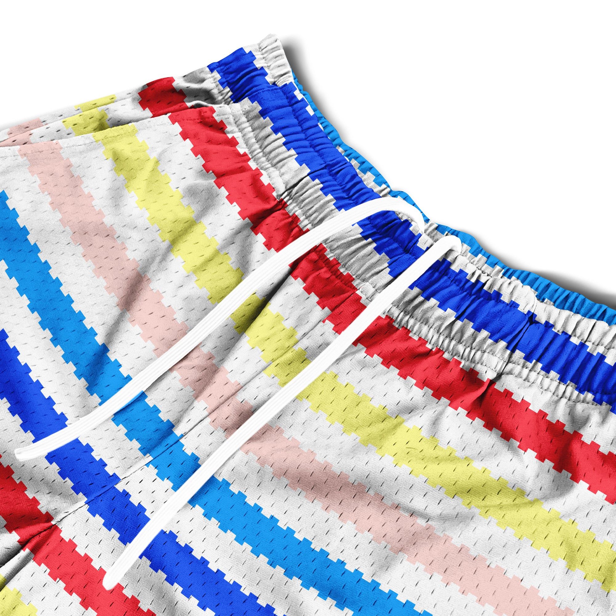 Mesh Flex Shorts 5" - Rainbow Stripes sold by Flex Living product image thumbnail 2