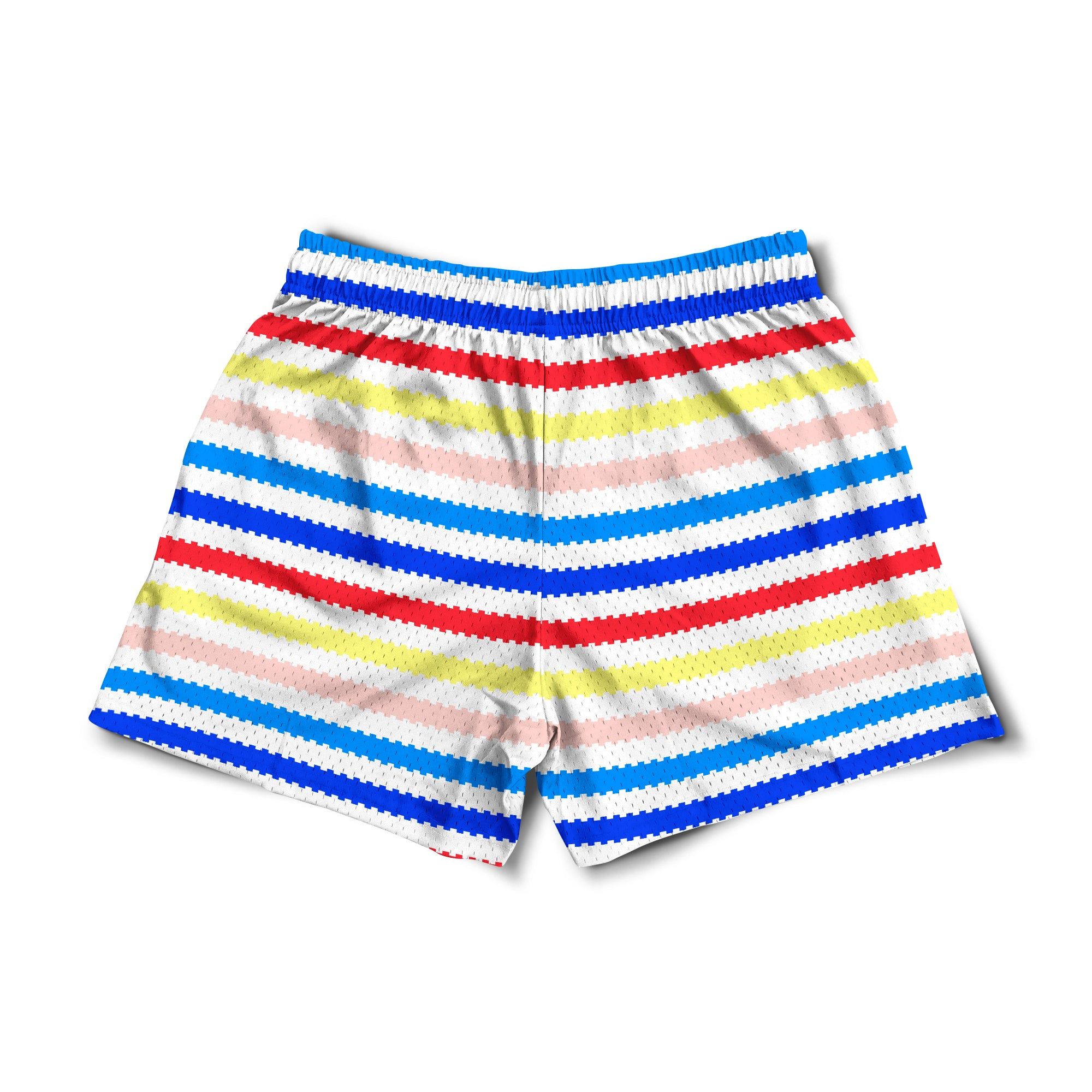 Mesh Flex Shorts 5" - Rainbow Stripes sold by Flex Living product image thumbnail 3