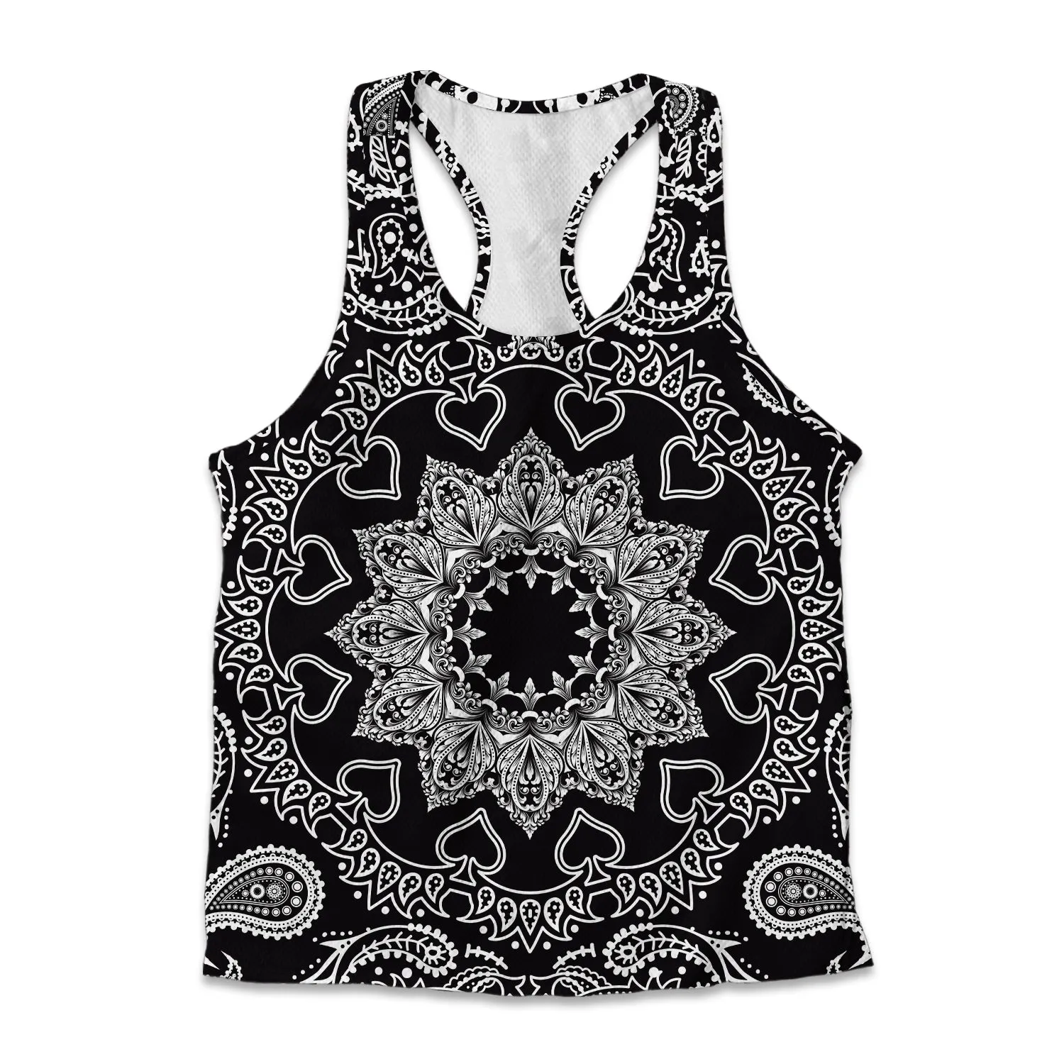 Printed Jersey Tank - Paisley Pattern sold by Flex Living