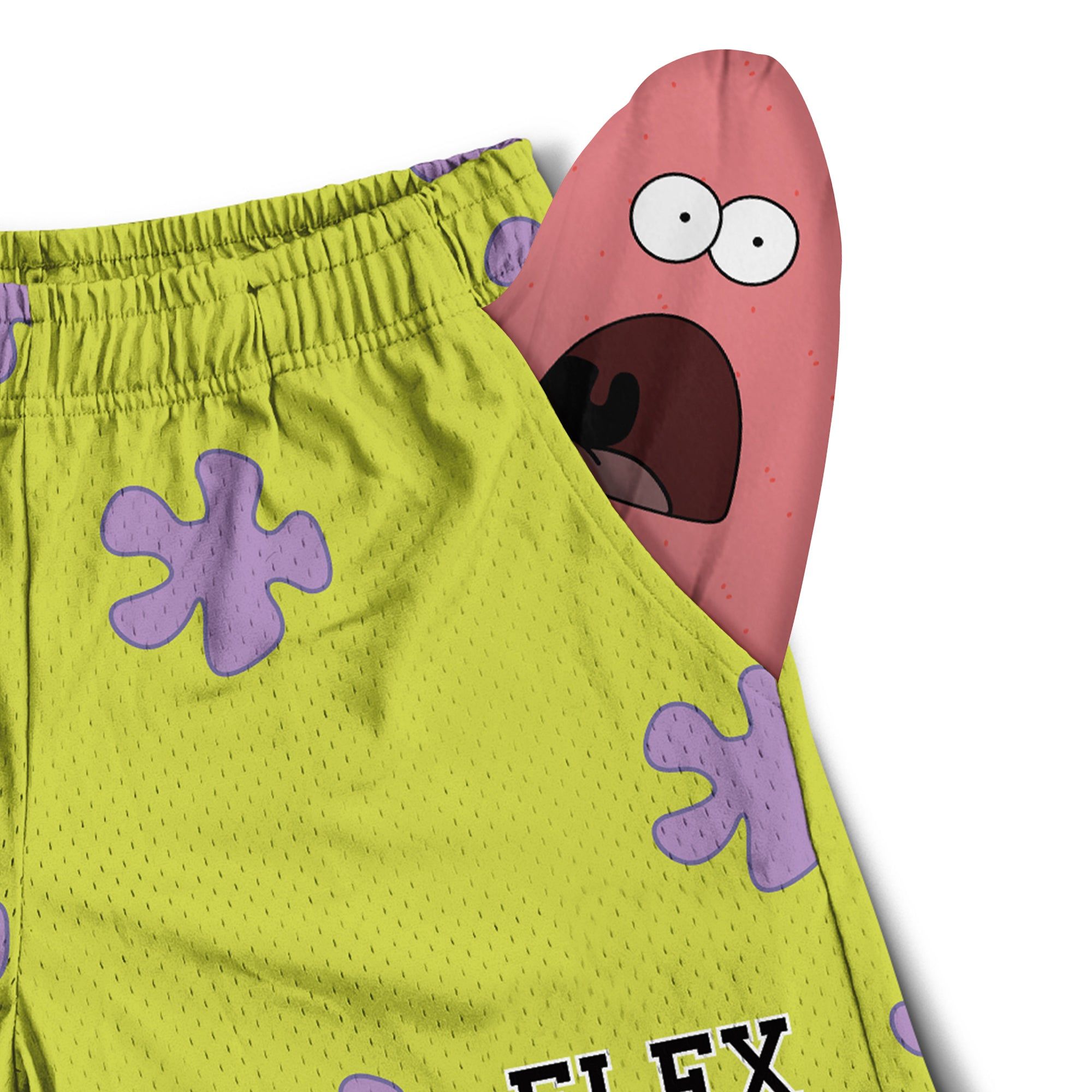 Mesh Flex Shorts 5" - Starfish Parody sold by Flex Living product image thumbnail 2