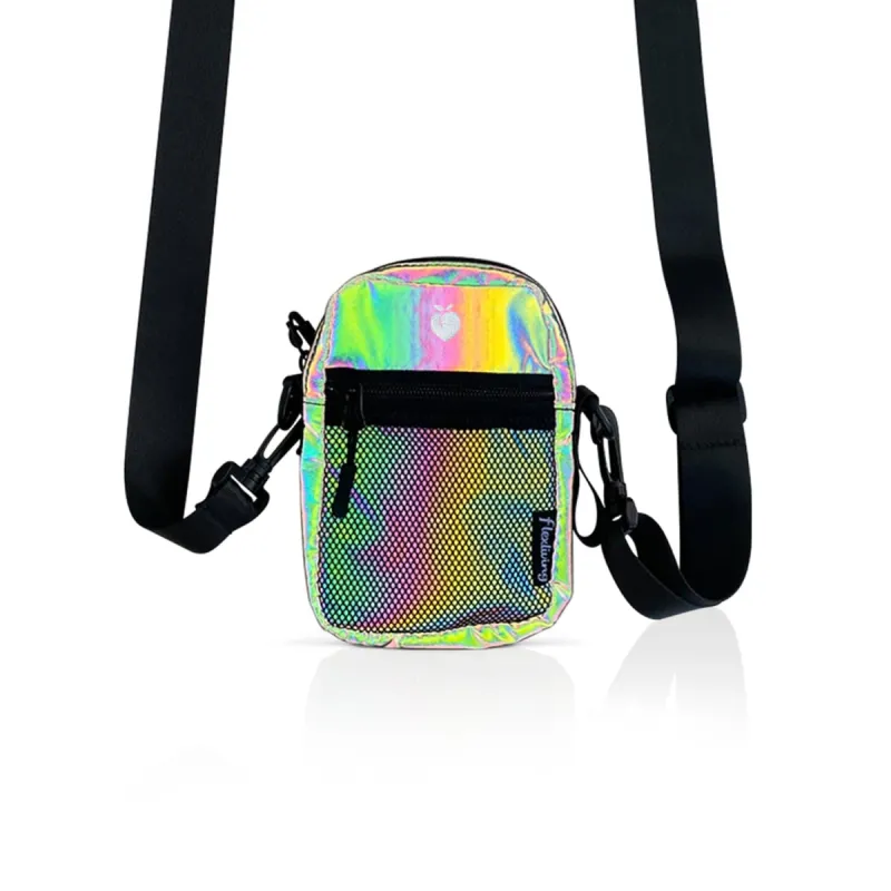 Crossbody Shoulder Bag - Rainbow Reflective sold by Flex Living