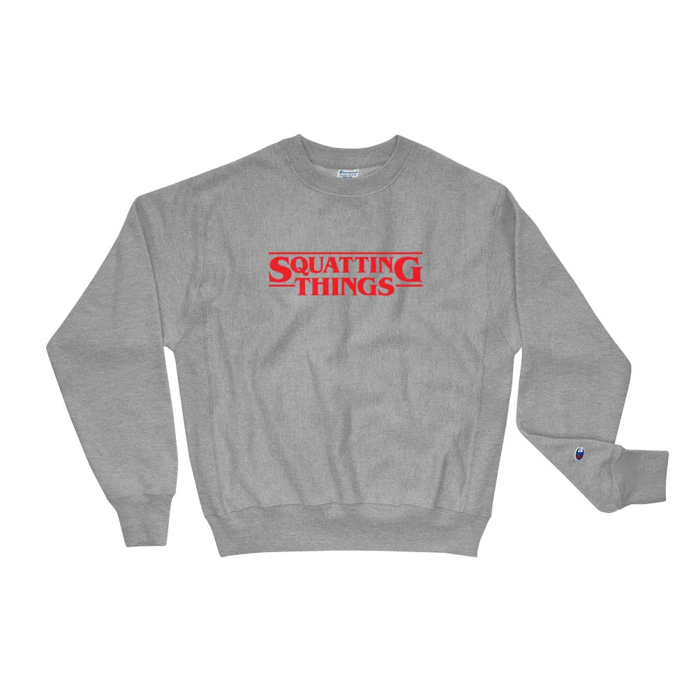 Squatting Things Champion Sweatshirt sold by Flex Living product image thumbnail 2