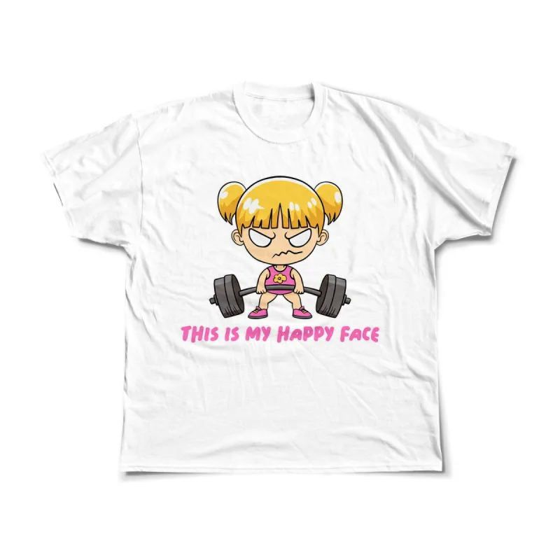 This Is My Happy Face Premium Tee sold by Flex Living