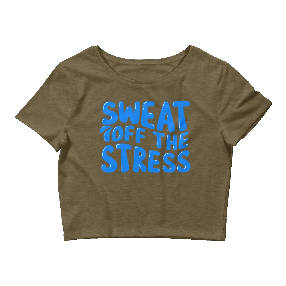 SWEAT OFF THE STRESS CROP TEE sold by Flex Living product image thumbnail 3
