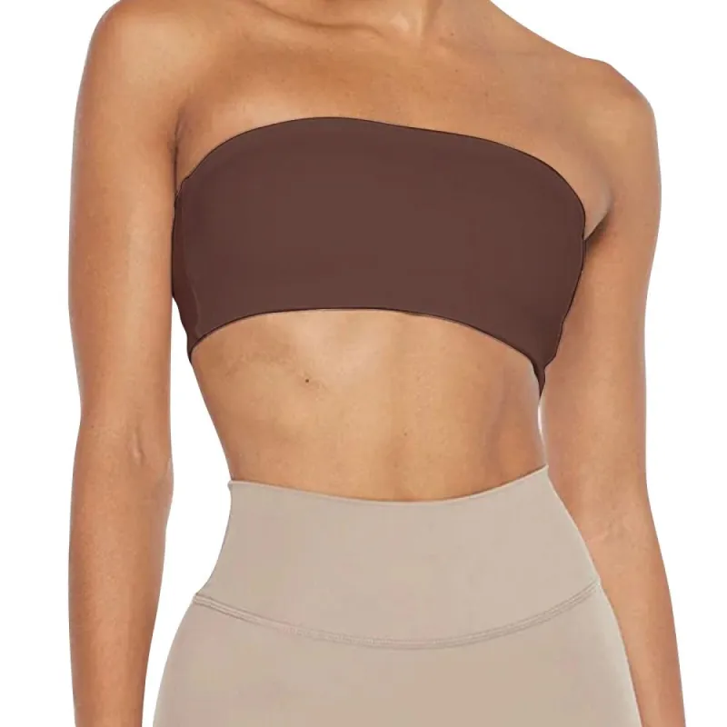 Classic Tube Sports Bra - Caramel Brown sold by Flex Living