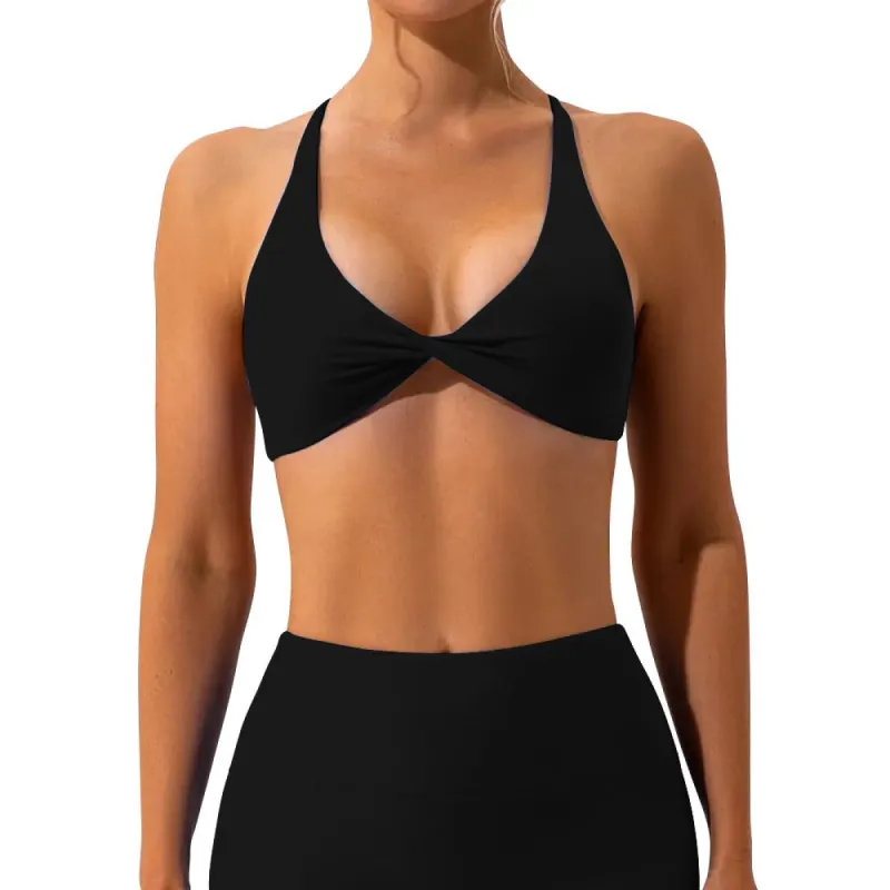 Active Cross Sports Bra - Black sold by Flex Living