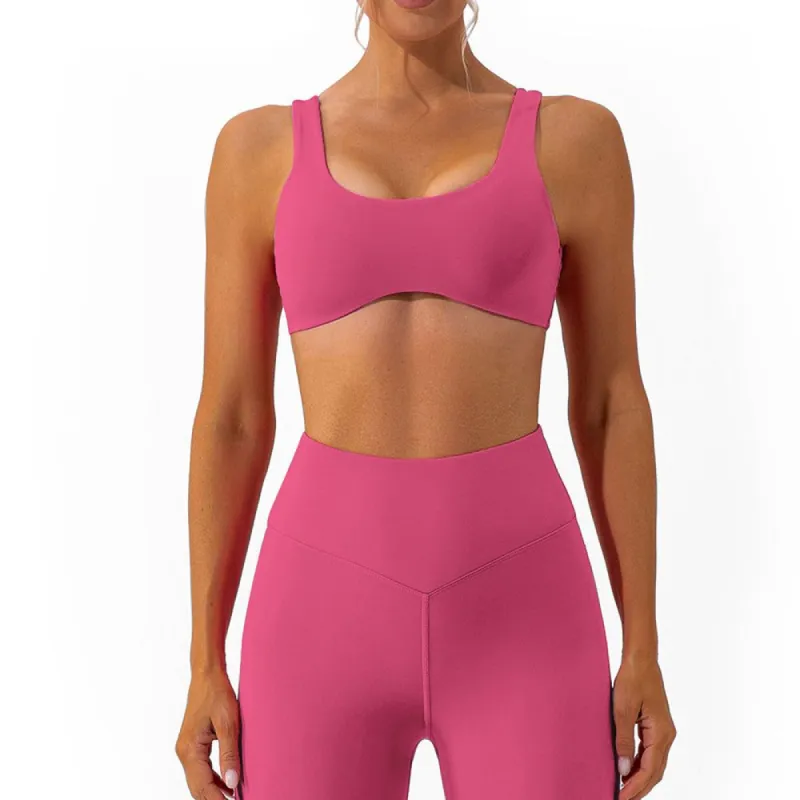 Active Flow Sports Bra - Mocha Pink sold by Flex Living