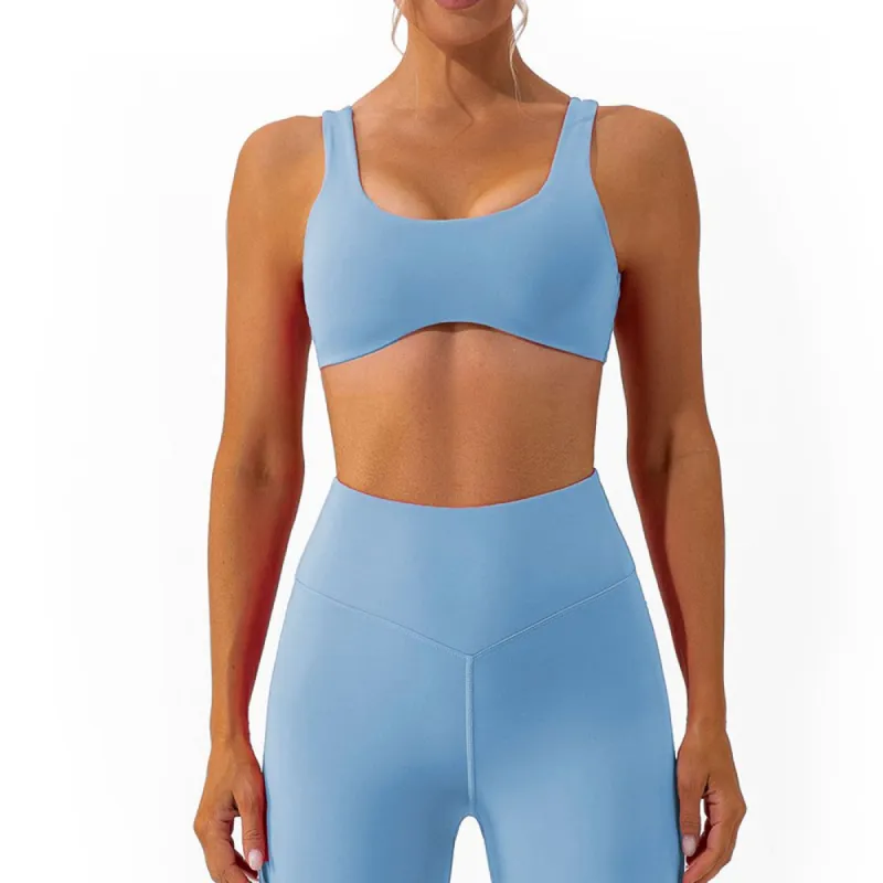 Active Flow Sports Bra - Slate Blue sold by Flex Living