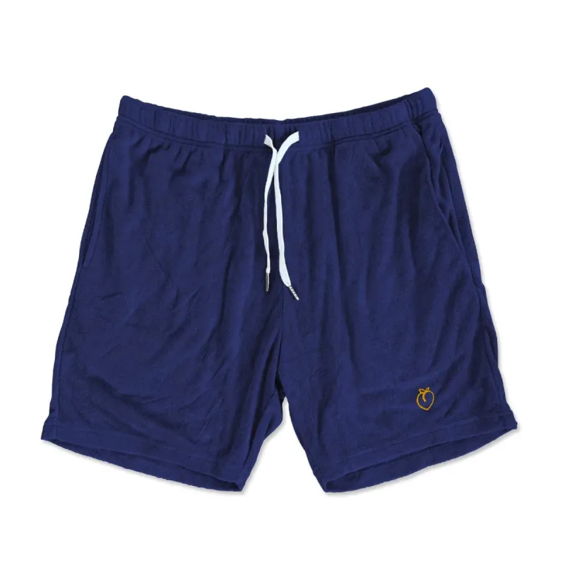 Terry Toweling Resort Shorts - Deep Blue sold by Flex Living