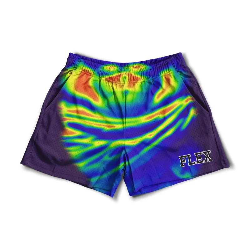 Mesh Flex Shorts 5" - Body Heatmap Infrared (Coming Soon) sold by Flex Living
